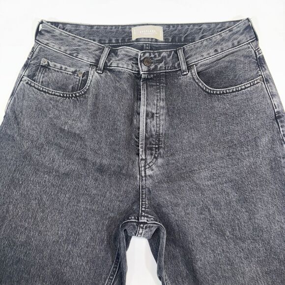 Everlane The Curvy 90's Cheeky Straight Jean Black Gray Women 32 Reg 28" Inseam - Picture 6 of 11